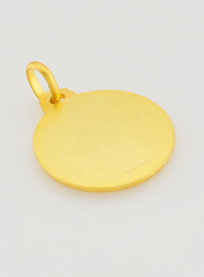 Saint Rita Gold Plated Baptism Medal (pic 4)
