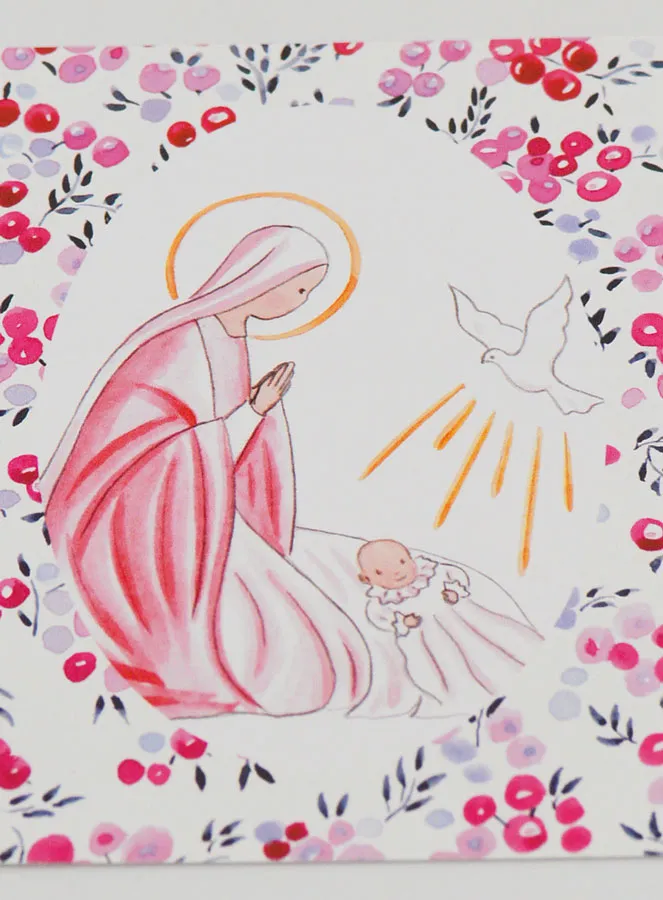 Baptismal Picture - Holy Virgin Mary with Holy Spirit Dove (pic 2)