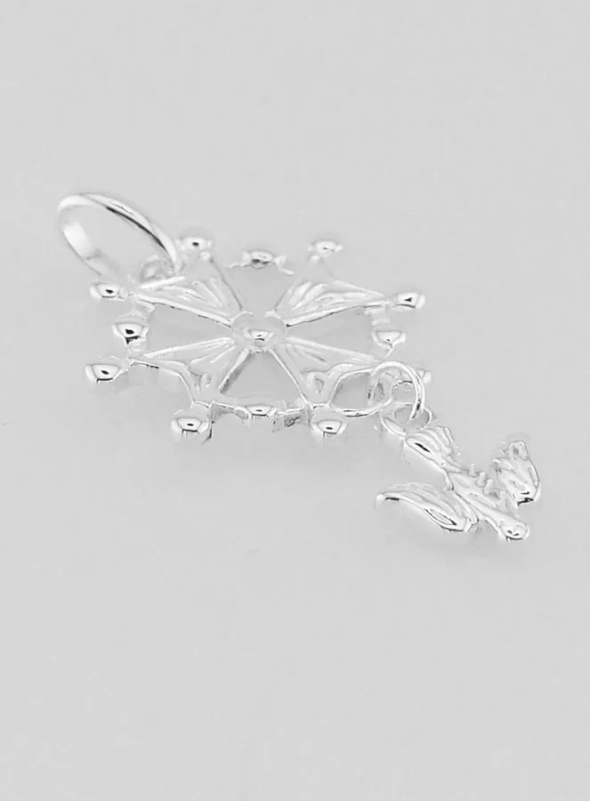 Holy Spirit Solid Silver Baptism Cross Pendant (pic 3)