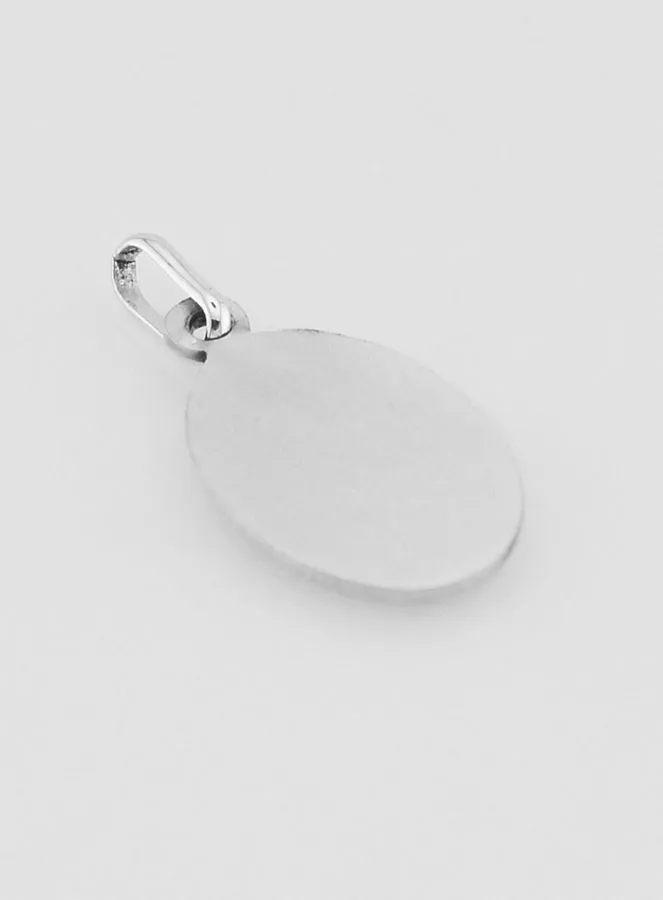 Virgin Mary with Veil Solid Silver Baptism Medal (pic 4)