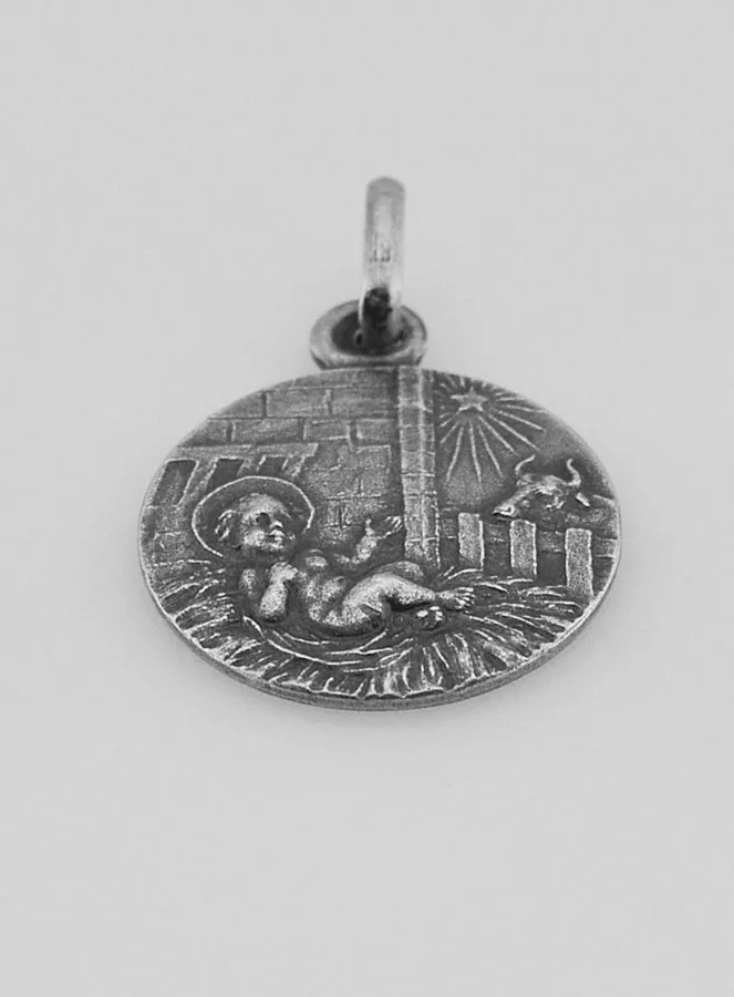 Christ's Nativity Baptism 925 Silver Medal (pic 2)