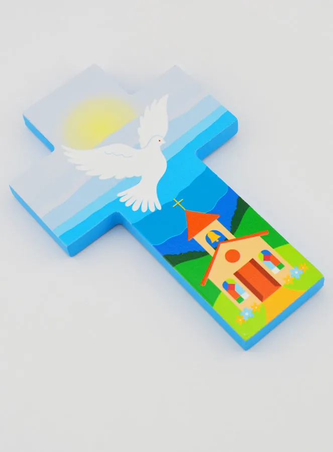 Holy Spirit Dove & Church Cross - Baptism Gift (pic 3)