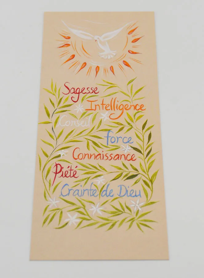 Prayer Bookmark - 7 Gifts of the Holy Spirit (pic 2)