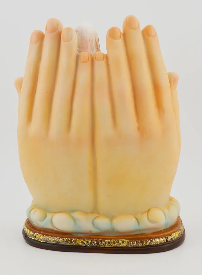 Illuminated Virgin Mary Statue Prayer - 14cm (pic 4)