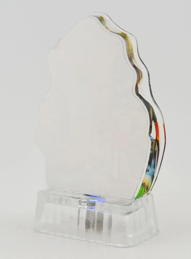 Our Lady of Lourdes Illuminated Glass Frame (pic 4)