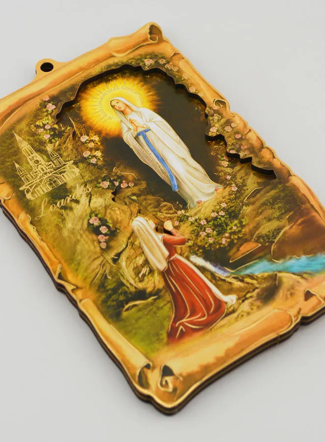 Our Lady of Lourdes Souvenir Icon - 15 cm (pic 3)