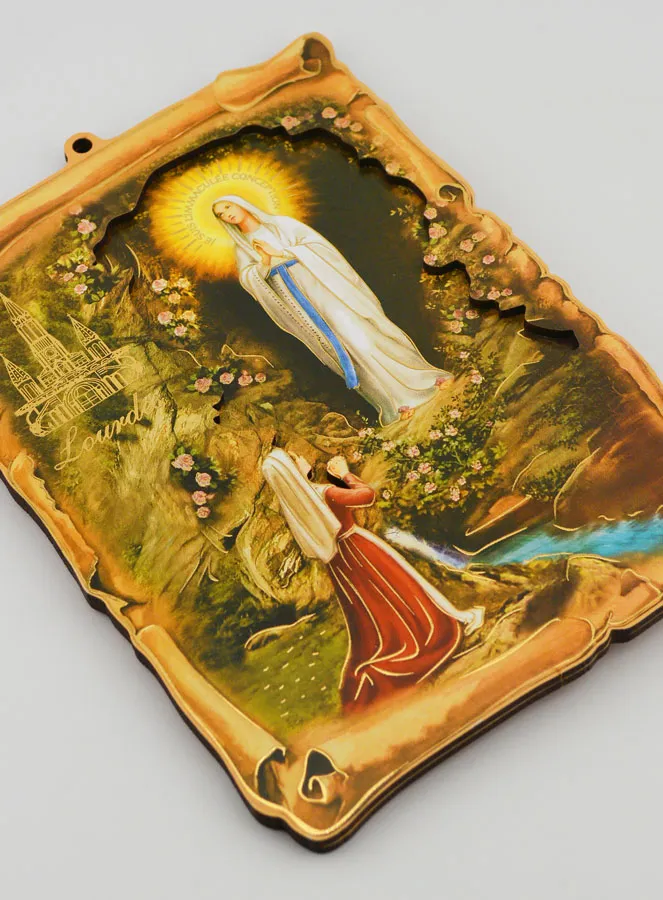 Our Lady of Lourdes Souvenir Icon - 18 cm (pic 3)
