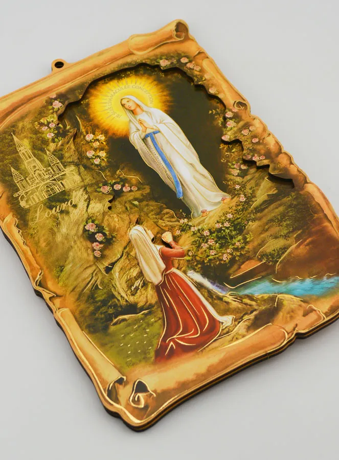 Souvenir Our Lady of Lourdes Icon - 22 cm (pic 3)