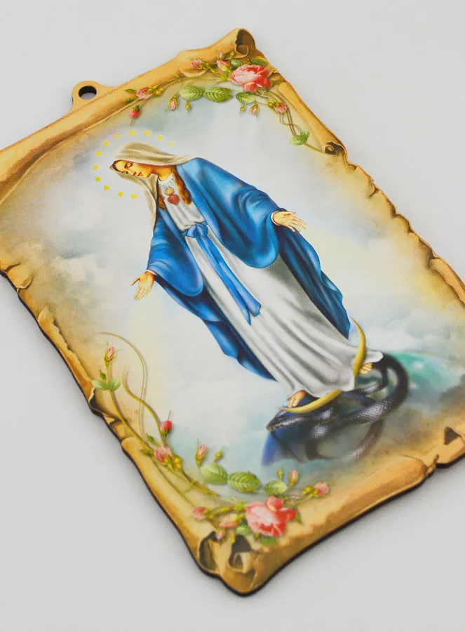 Wooden Frame Icon Miraculous Virgin - 15 cm (pic 3)