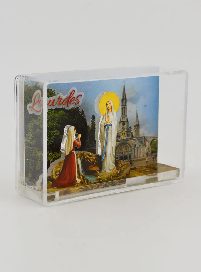 Our Lady of Lourdes 3D Souvenir Magnet (pic 3)