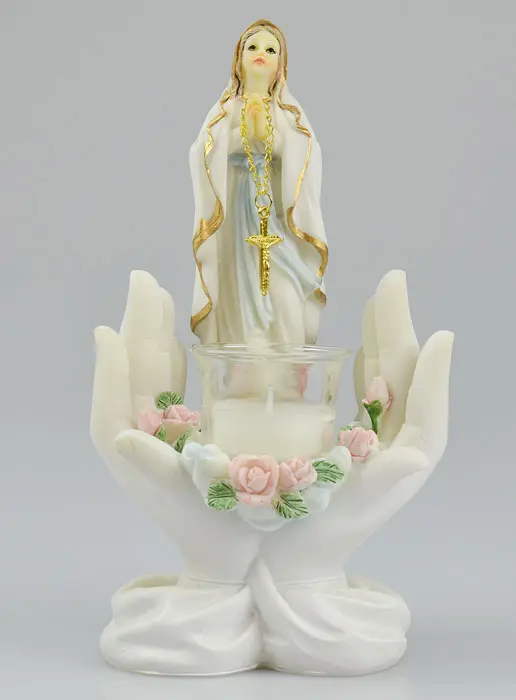Our Lady of Lourdes Statue Candleholder (pic 2)