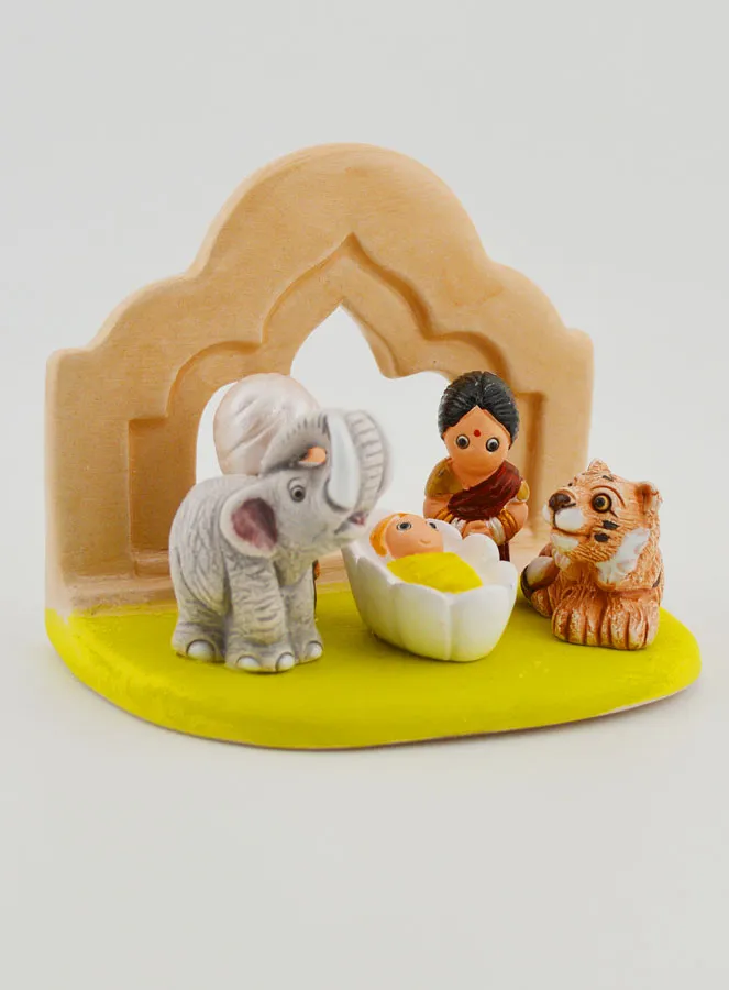 Nativity Scene Around the World - Indian Nativity Set (pic 4)