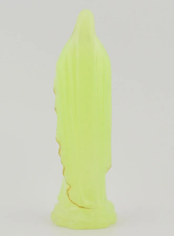 Our Lady of Lourdes Fluorescent Statue - 10 cm (pic 4)