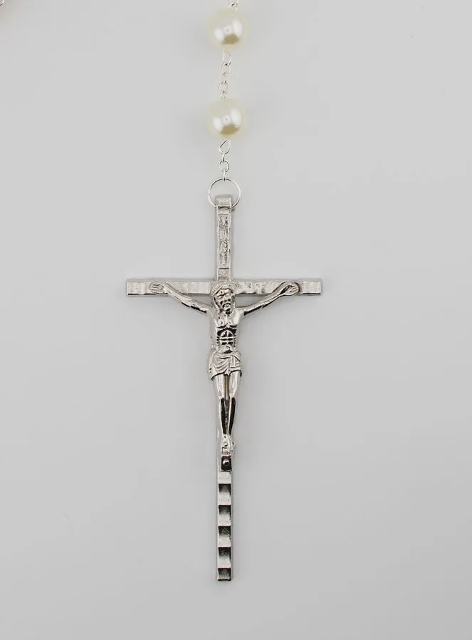 Large Rosary with Pearlescent Beads- 80cm (pic 3)