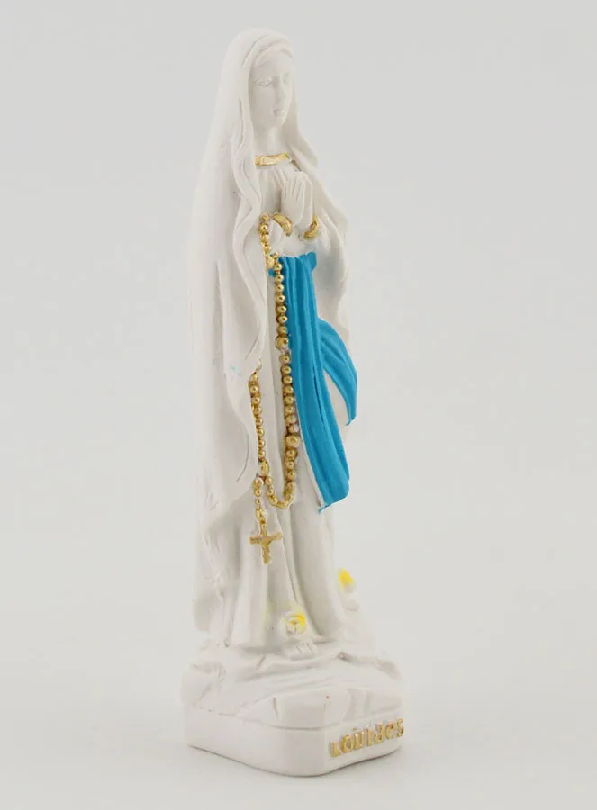 Our Lady of Lourdes with Veil Statue - 7 cm (pic 3)