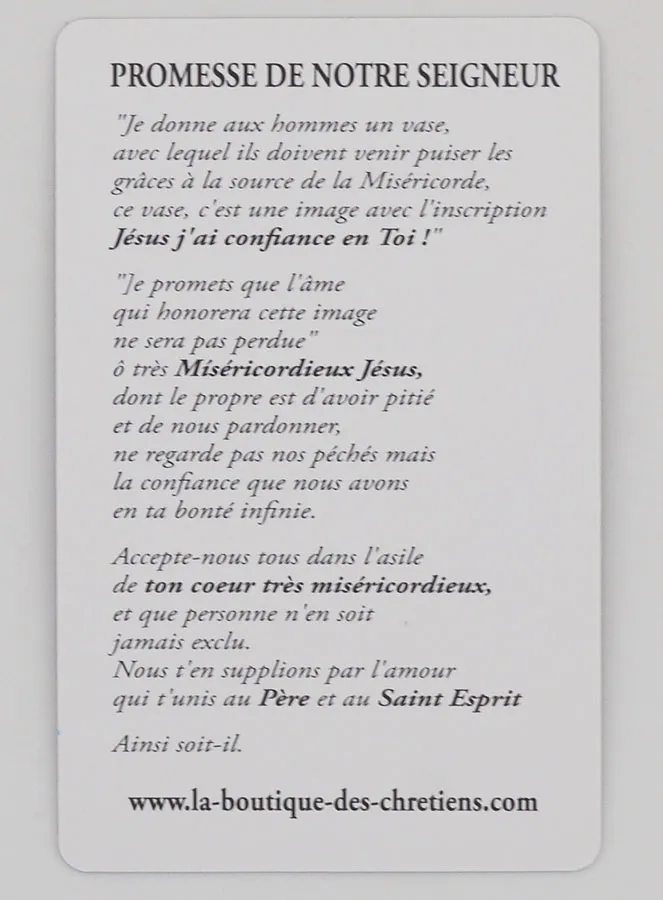 Set of 10 Prayer Cards to Jesus the Compassionate (pic 4)
