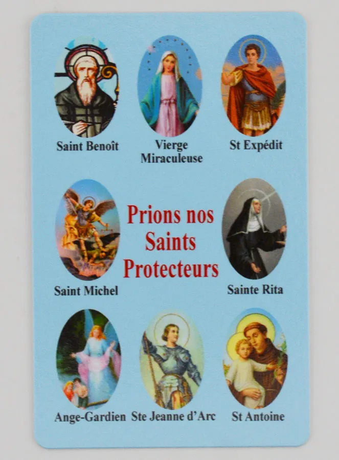 Set of 10 Prayer Cards to our Holy Protectors (pic 3)