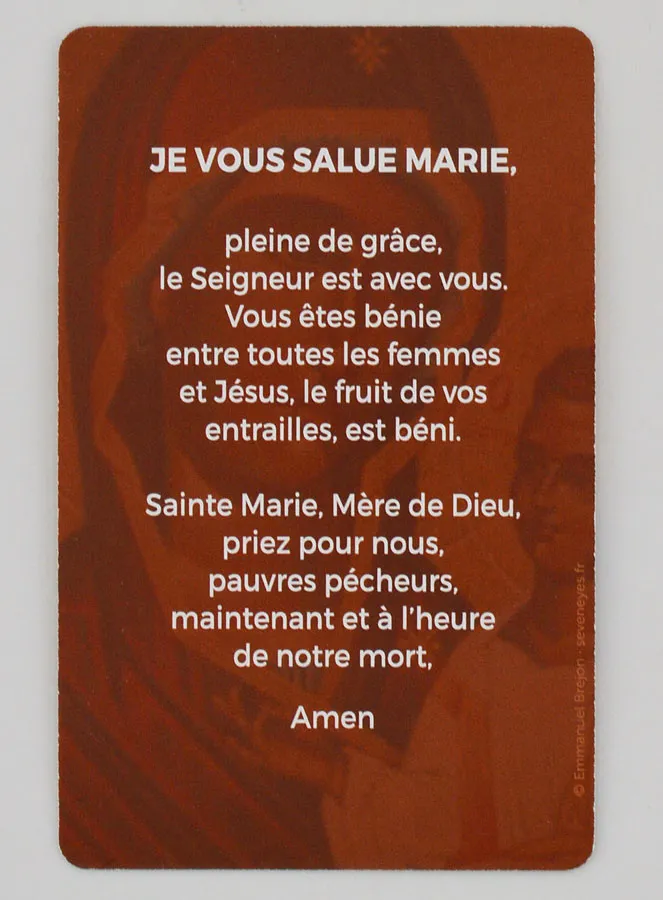 Set of 10 Cards - Hail Mary Prayer (pic 4)