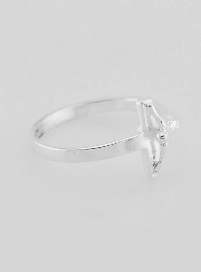 Sterling Silver Christ's Cross Ring - Size 58 (pic 3)
