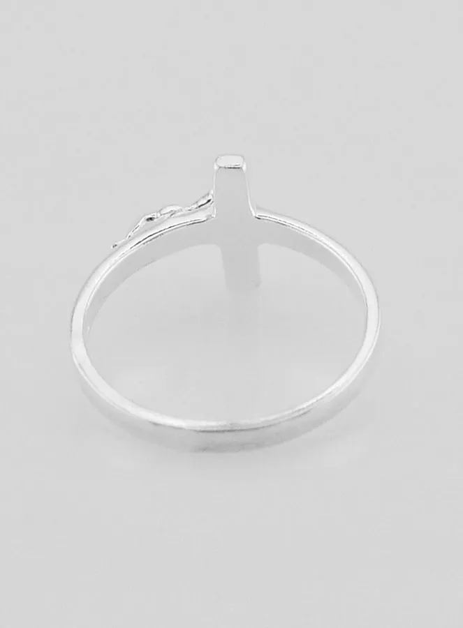 Sterling Silver Christ's Cross Ring - Size 58 (pic 4)