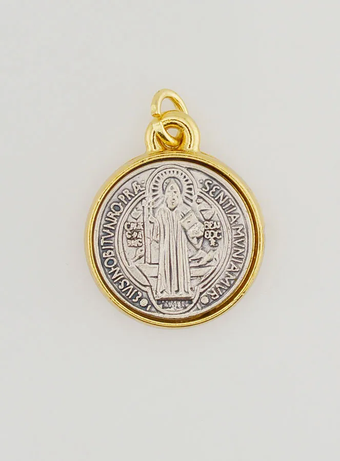 Saint Benedict Golden Medal - 2 cm (pic 4)