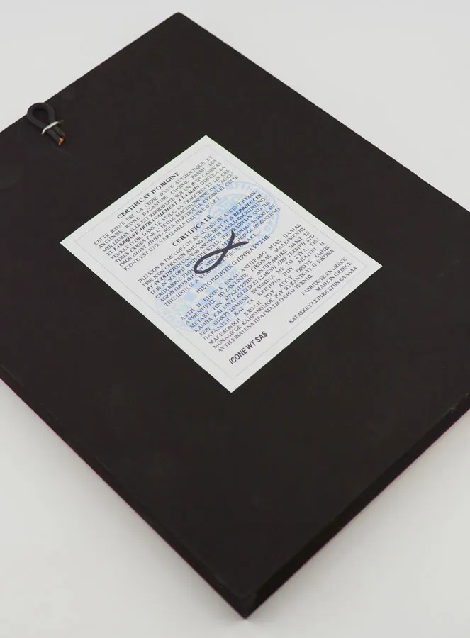 Byzantine Icon Our Lady of the Way - 24 cm (pic 4)