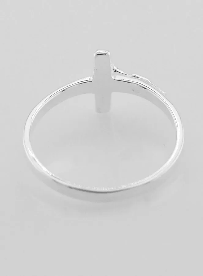 Sterling Silver Christ's Cross Ring - Size 62 (pic 4)