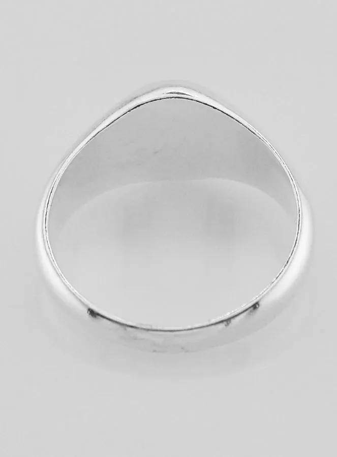 Sterling Solid Silver Christ's Cross Chevalier Ring - Size 62 (pic 4)