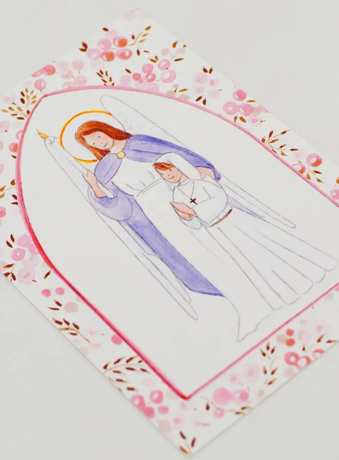 Girl Confirmation Card - Guardian Angel (pic 3)