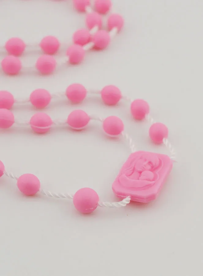 Pink Plastic Rosary (pic 4)