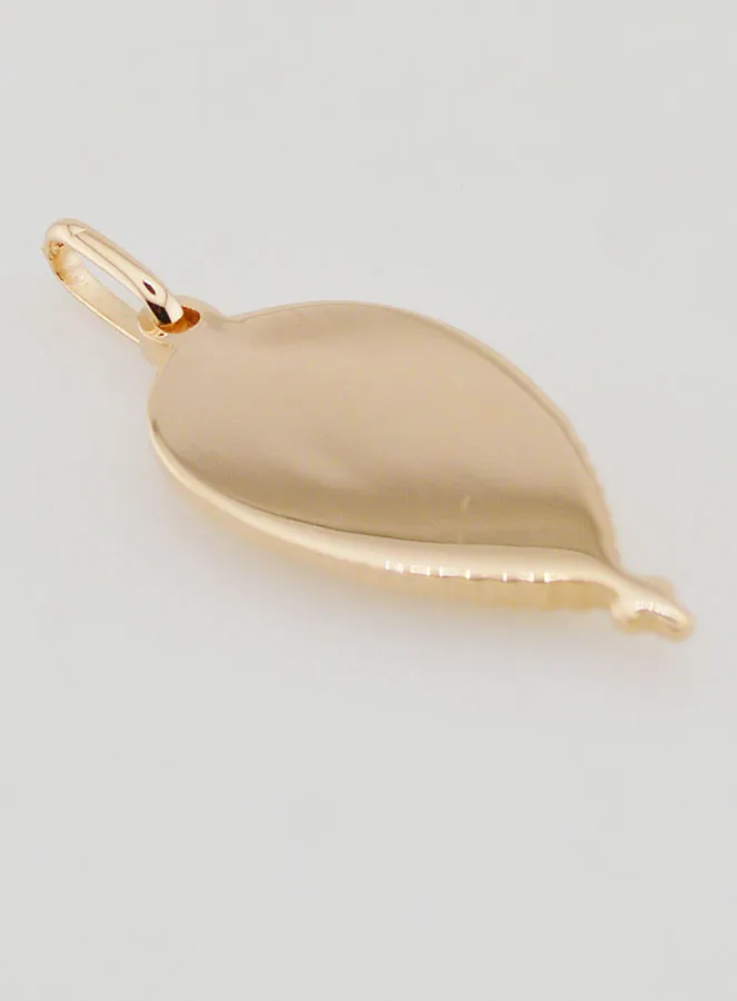 Gold-plated Drop Medal of Our Lady of Lourdes (pic 4)