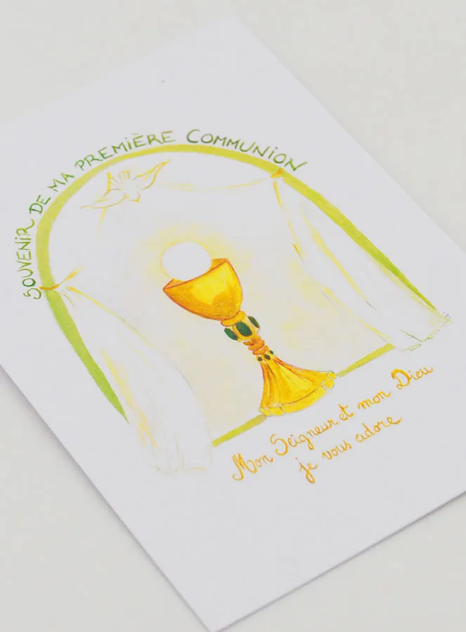My First Communion Memory Card - Green (pic 3)