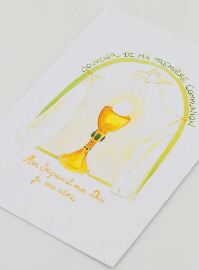 My First Communion Memory Card - Green (pic 4)