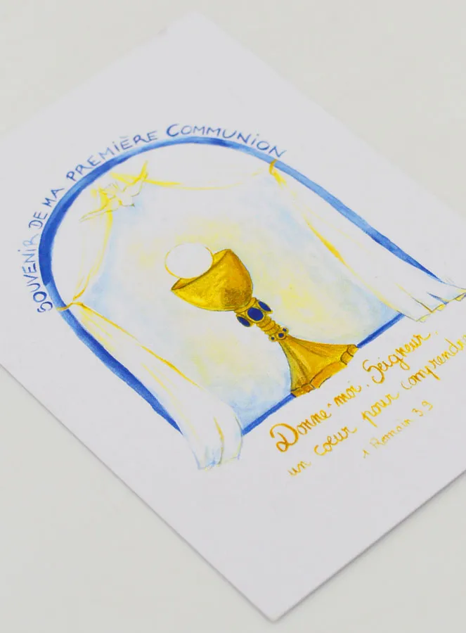 My First Communion Card - Memory - Blue (pic 3)