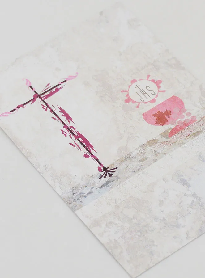 Communion Card - Cross & Chalice of Life (pic 3)