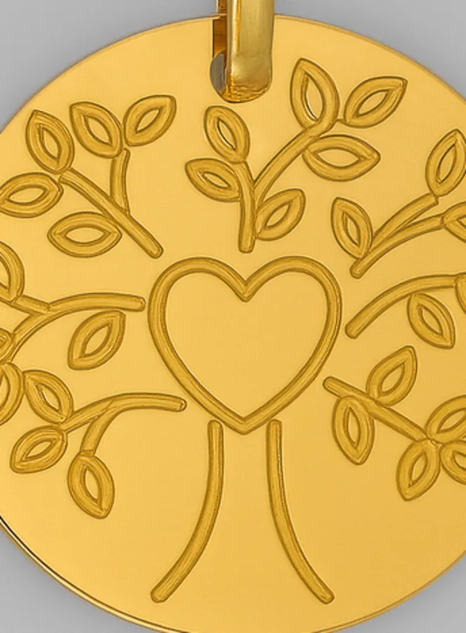 Tree of Life Gold Baptism Medal (pic 2)