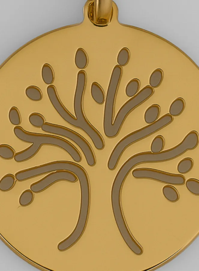 Tree of Life Medal in 9 Carats Gold (pic 3)