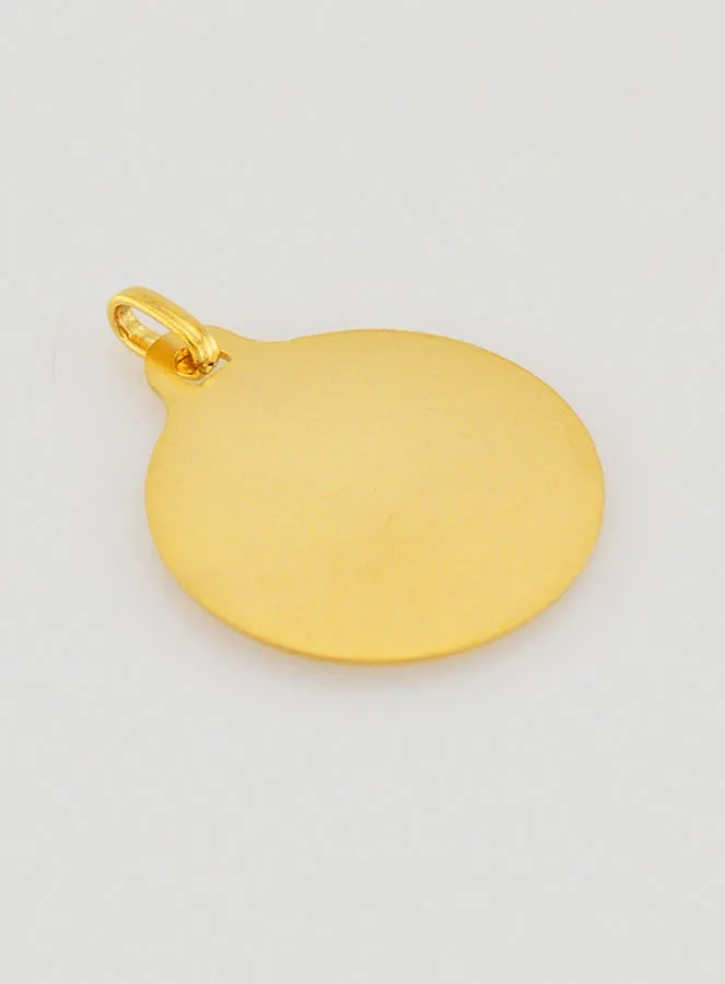 Virgin with Baby Jesus Gold Baptism Medal (pic 4)