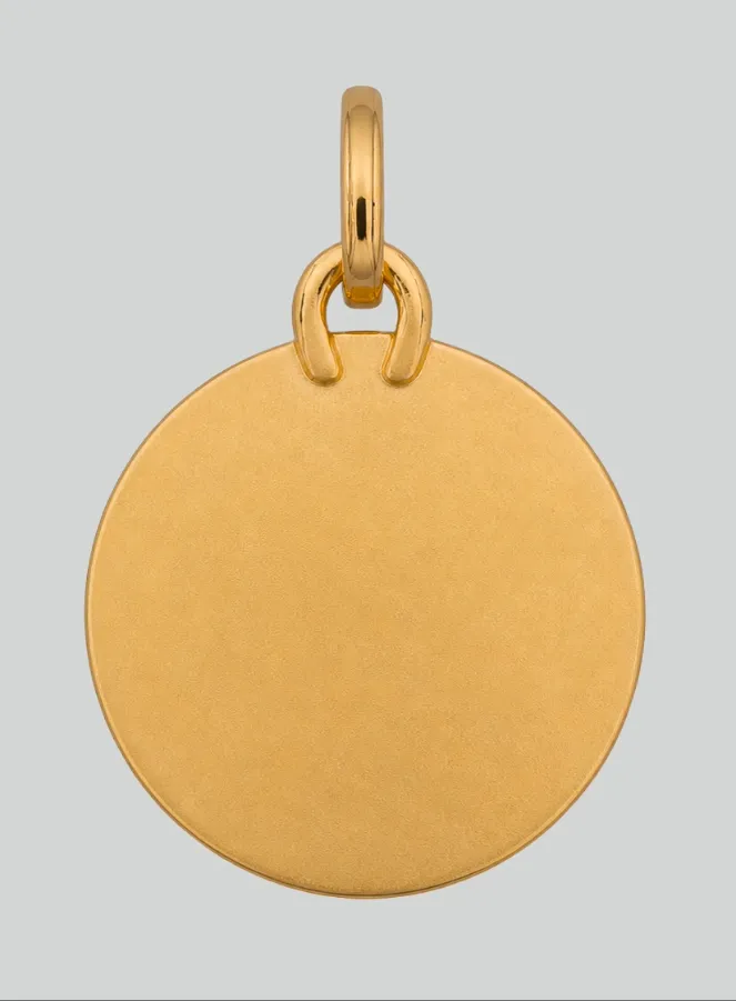 Guardian Angel Medal in 375 Gold with Polished Beams (pic 3)