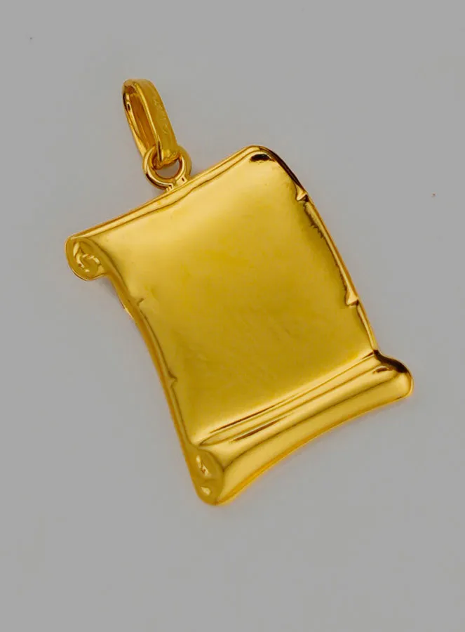 Guardian Angel Gold Parchment Baptism Medal (pic 4)