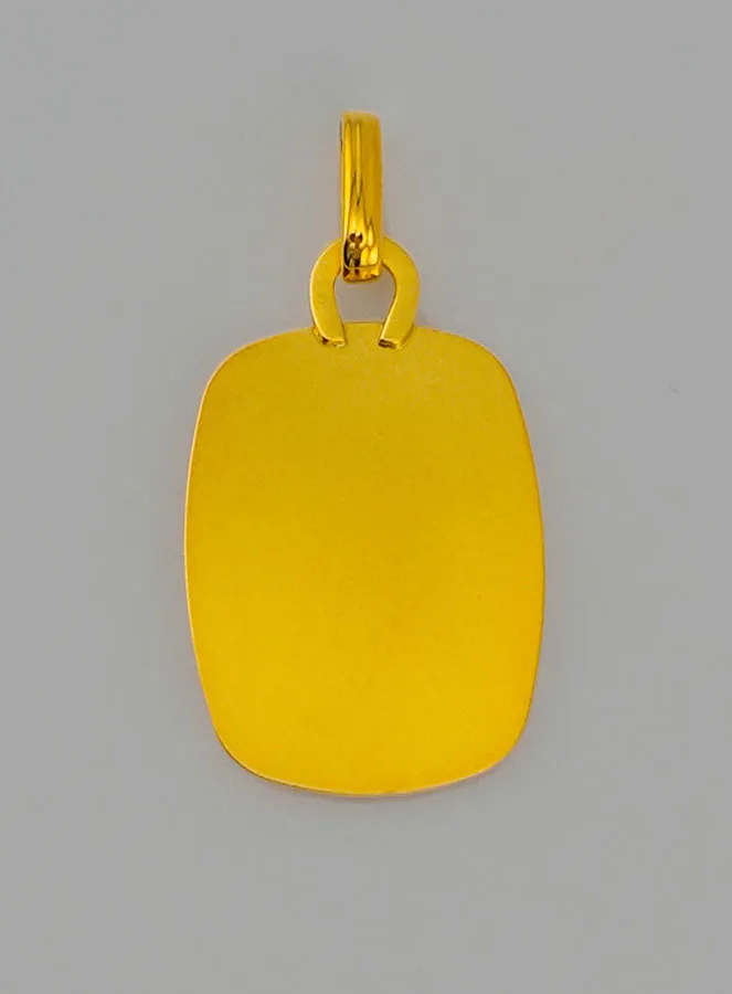 Saint Christopher 375 Gold Baptism Medal (pic 4)