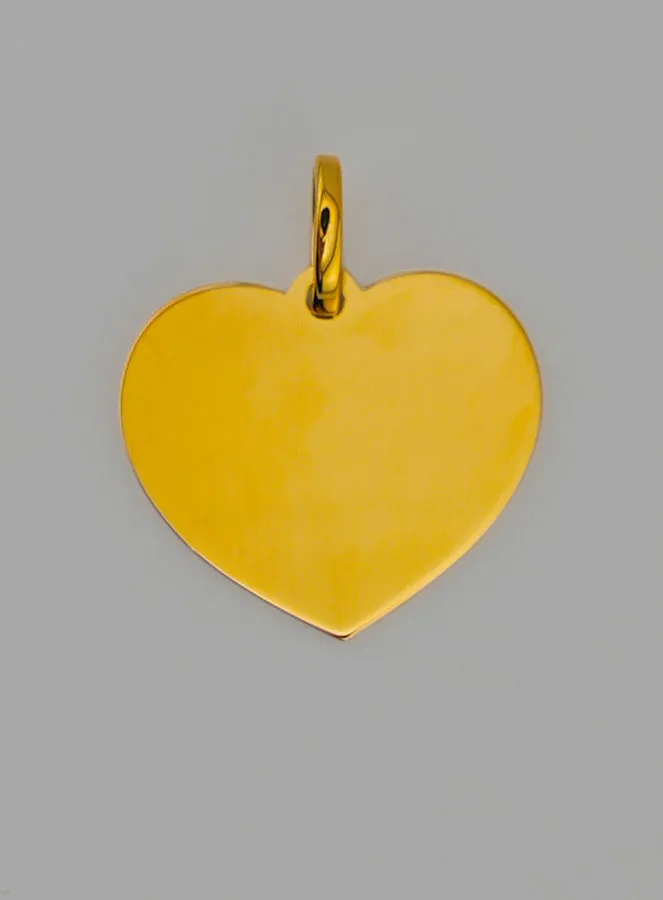 Guardian Angel Heartshape Baptism Medal - Gold Girl (pic 2)