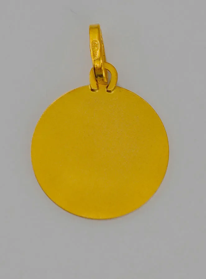 Virgin Mary with Veil Classic Gold Baptism Medal (pic 4)