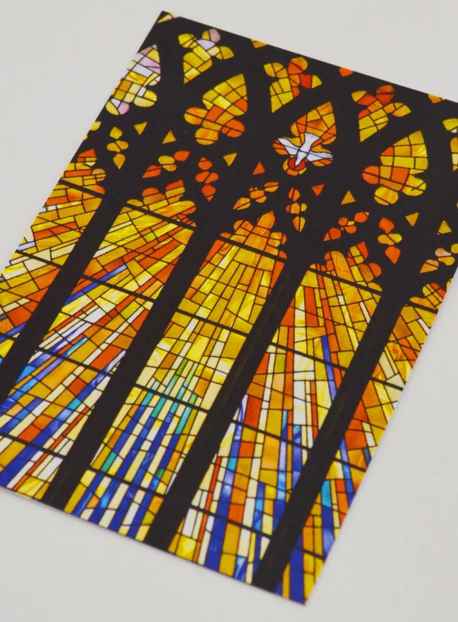 Confirmation Card - Holy Spirit's Fire Stained Glass (pic 4)