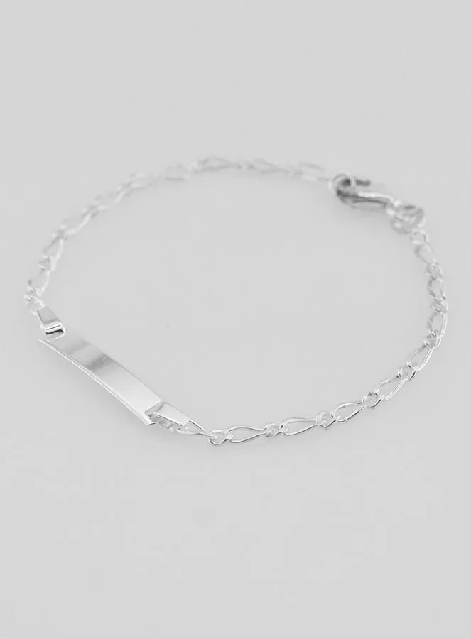 Sterling Silver Baby Baptism Bracelet - 15 cm (pic 3)