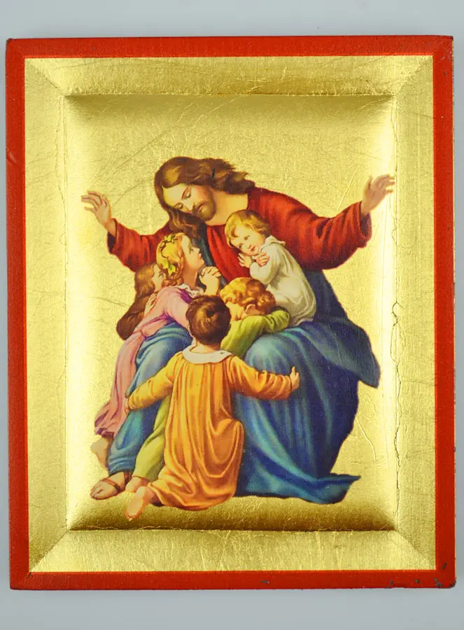 Jesus Christ with Children Handmade Icon (pic 2)