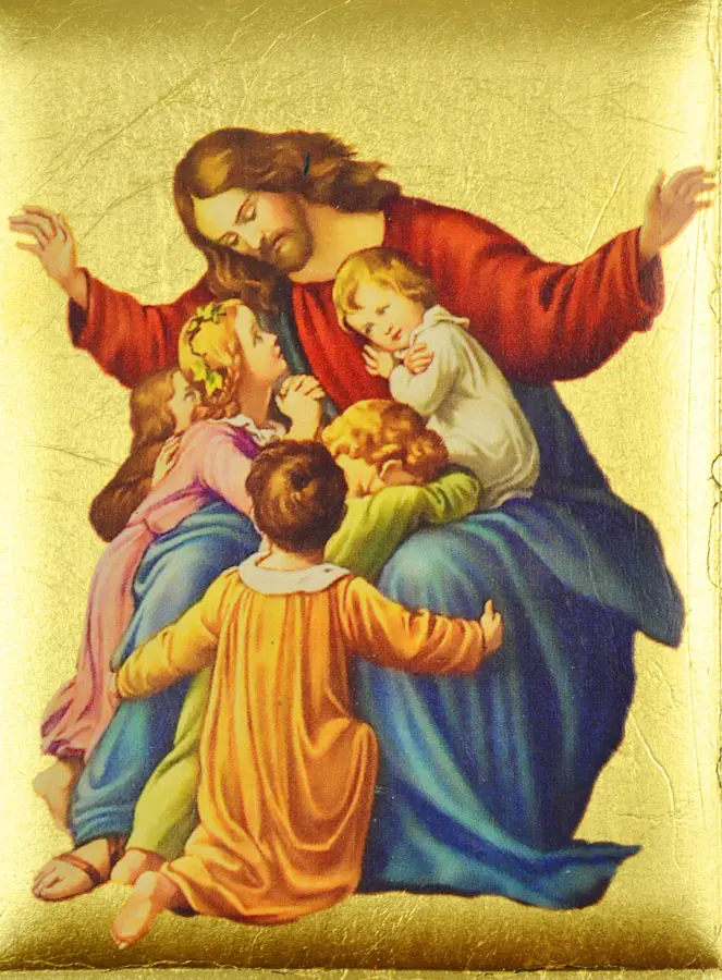 Jesus Christ with Children Handmade Icon (pic 3)