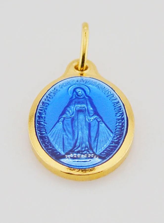 Miraculous Medal in Golden Metal - 18 mm (pic 2)