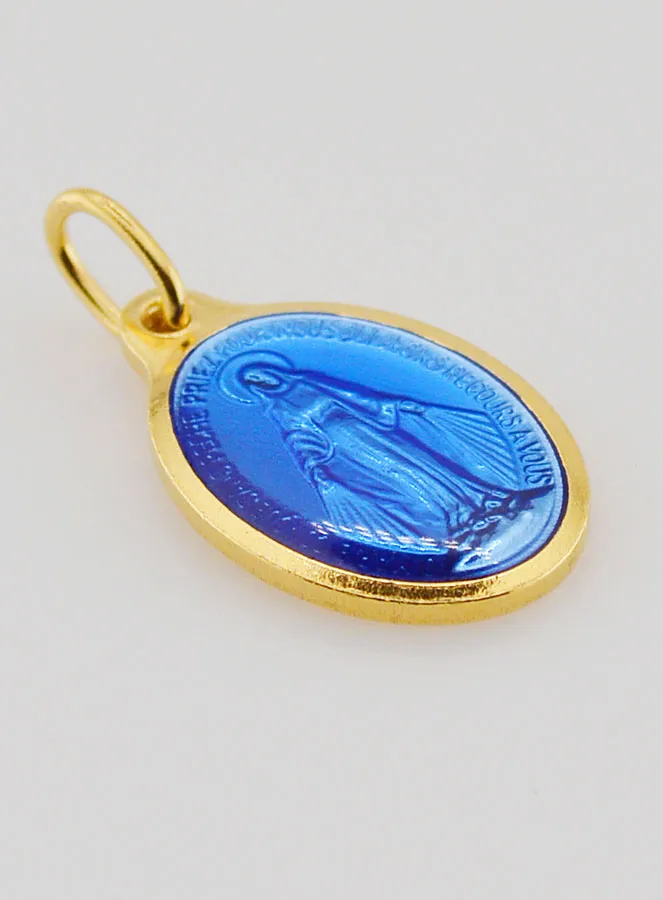 Miraculous Medal in Golden Metal - 18 mm (pic 3)