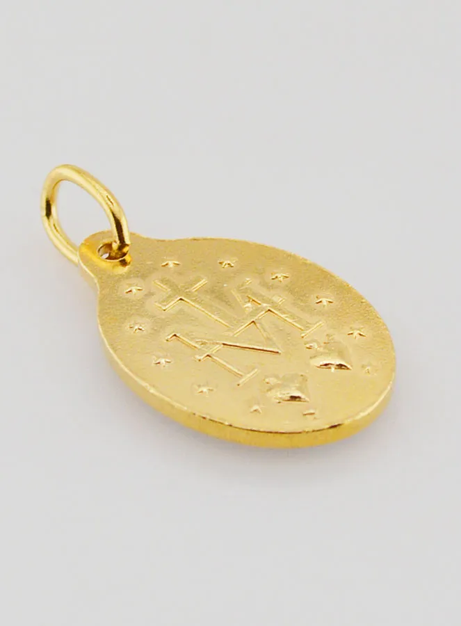 Miraculous Medal in Golden Metal - 18 mm (pic 4)